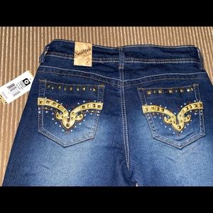 New Southpole Jeans Co. Juniors Stretch Capris